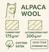 FAN Alpaca dekbed 4 seizoenen alpacawol