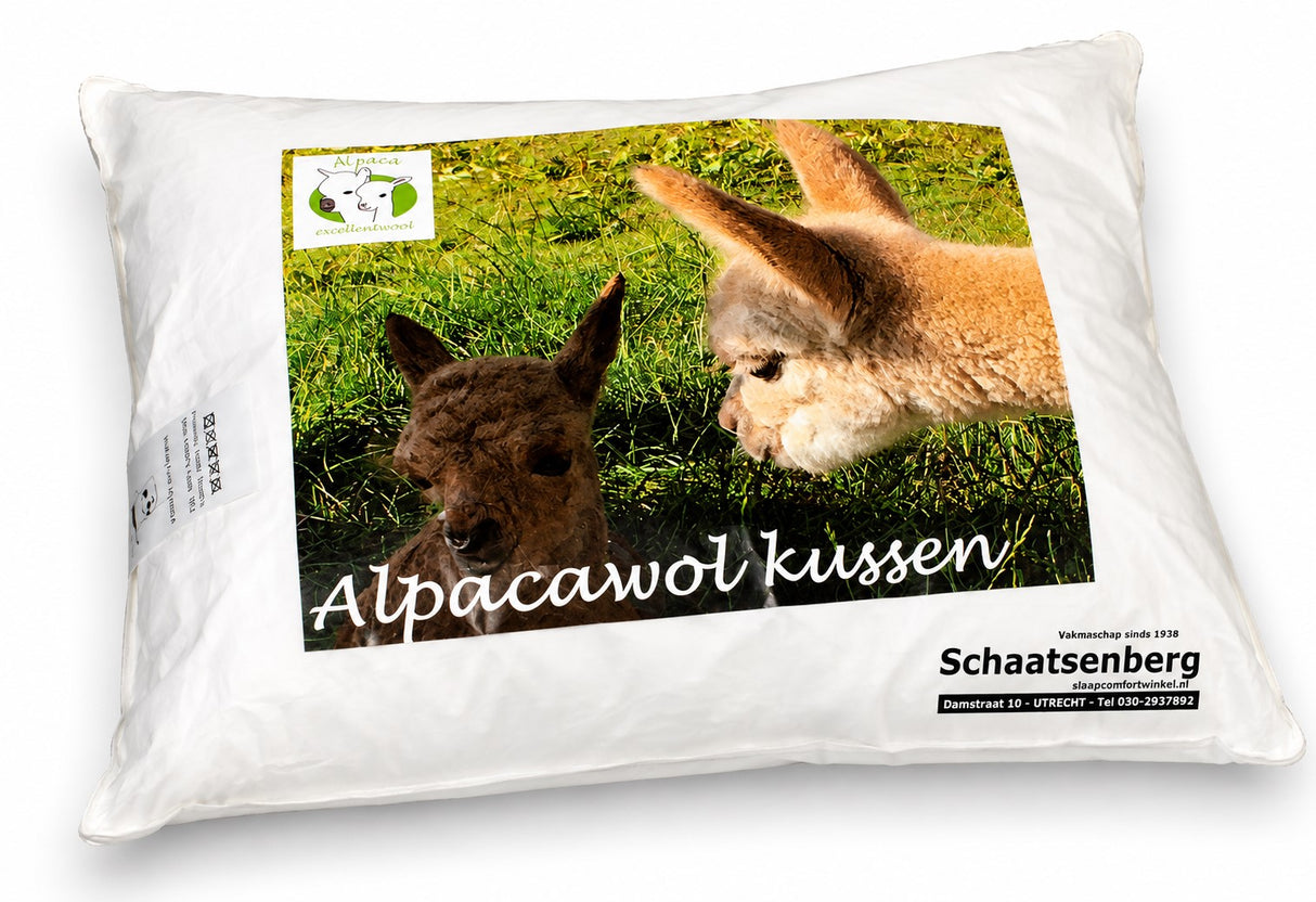Alpaca Wol gevuld hoofdkussen 60x70 cm